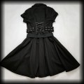 Sukienka midi Hearts &amp; Roses XXL Punk Gothic Cyber92.jpg