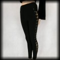 Legginsy goth XS wiązania gorsetowe.jpg