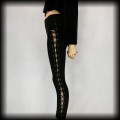 Legginsy goth XS wiązania gorsetowe2.jpg