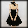 Sukienka Pin Up Hearts &amp; Roses S czarna elegancka5.jpg