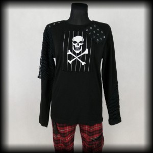 Bluza Shrine of Hollywood XL long sleeve czaszka goth