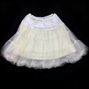 Halka Tiulowa Lindy Bop XL-4XL kremowa