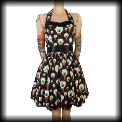 Sukienka mini Hell bunny XS Gałki oczne.JPG