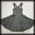 Sukienka Pin Up Hell Bunny XS szara kratka retro7.jpg