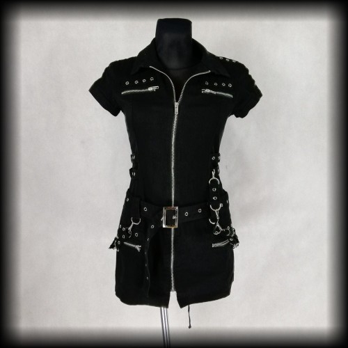 Sukienka mini Hearts &amp; Roses ML Punk Gothic Cyber.jpg