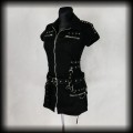 Sukienka mini Hearts &amp; Roses ML Punk Gothic Cyber2.jpg