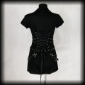 Sukienka mini Hearts &amp; Roses ML Punk Gothic Cyber4.jpg