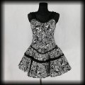 Sukienka Punk Gothic Voodoo Vixen L mini czaszki.jpg