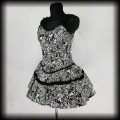 Sukienka Punk Gothic Voodoo Vixen L mini czaszki2.jpg