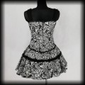 Sukienka Punk Gothic Voodoo Vixen L mini czaszki5.jpg