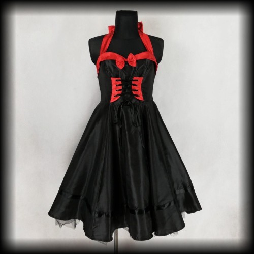 Sukienka Pin Up Gothic XLXXL Dress 190 NOWA gorset.jpg