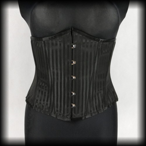 Gorset underbust XL (30 cali) czarny w prążki.jpg