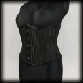 Gorset underbust XL (30 cali) czarny w prążki2.jpg