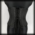 Gorset underbust XL (30 cali) czarny w prążki3.jpg