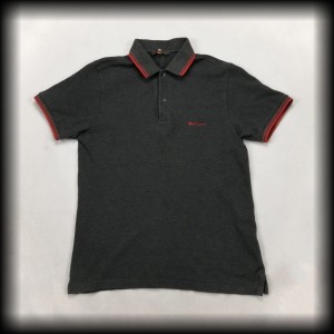Polo Ben Sherman S szare z czerwonymi lamówkami 