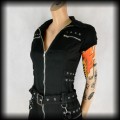Sukienka mini Hearts &amp; Roses S Punk Gothic Cyber4.jpg