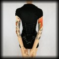Sukienka mini Hearts &amp; Roses S Punk Gothic Cyber5.jpg