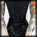 Sukienka mini Hearts &amp; Roses S Punk Gothic Cyber6.jpg