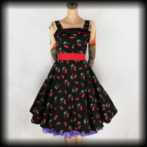 Sukienka Pin Up Silver S wisienki 