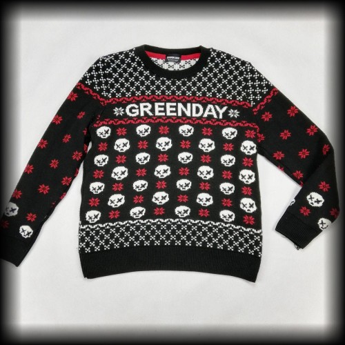 Sweter Green Day L czaszko śnieżynki.jpg