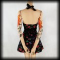 Sukienka Pin Up Punk Banned S mini old school czaszki i wisienki5.jpg