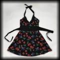 Sukienka Pin Up Punk Banned S mini old school czaszki i wisienki6.jpg