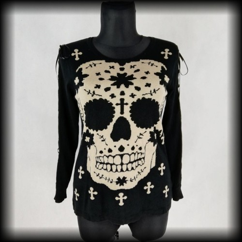 Sweter Banned XLczaszka goth punk.jpg