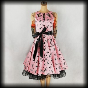 Sukienka Pin Up w koty M Voodoo Vixen 