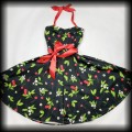 Sukienka Pin Up H&amp;R M czarna w wisienki6.jpg
