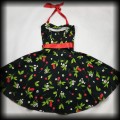 Sukienka Pin Up H&amp;R M czarna w wisienki91.jpg