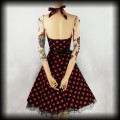 Sukienka Pin Up H&amp;R M czarna w czerwone grochy5.jpg