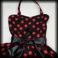 Sukienka Pin Up H&amp;R M czarna w czerwone grochy7.jpg