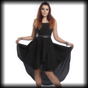 Sukienka Heartless XL gothic asymetryczna