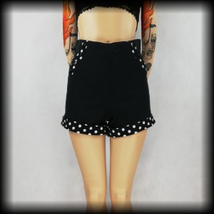 Spodenki Pin Up S/M jaskółki groszki
