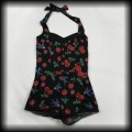 Kombinezon Pin Up Punk Banned S mini old school czaszki i wisienki6.jpg
