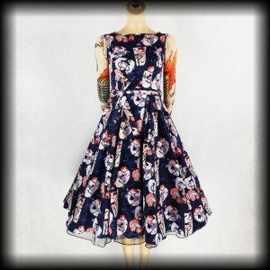 Sukienka Pin Up Lady Vintage S czarownice NOWA