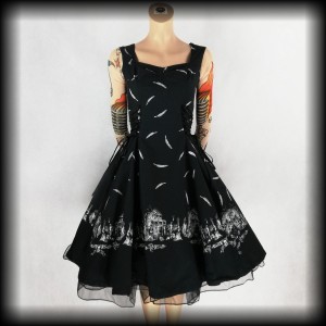 Sukienka Hell Bunny S goth cmentarna