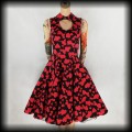 Sukienka Pin Up S Hearts &amp; Roses dzikość serca.jpg