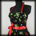 Sukienka Pin Up Hearts &amp; Roses XL wisienki wiązana na szyi4.jpg