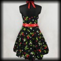 Sukienka Pin Up Hearts &amp; Roses XL wisienki wiązana na szyi5.jpg