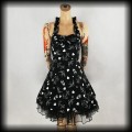 Sukienka Pin Up Punk H&amp;R XSS mini old school tattoo czarna.jpg