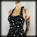 Sukienka Pin Up Punk H&amp;R XSS mini old school tattoo czarna4.jpg