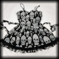 Sukienka Punk Gothic Tripp L mini czaszki6.jpg