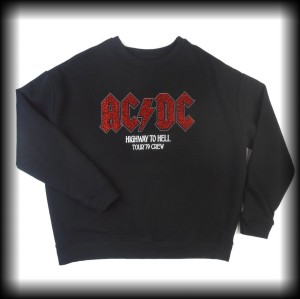 Bluza AC/DC M logo cekiny