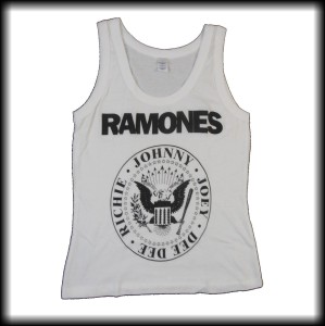 Koszulka Ramones biała S na ramiączkach