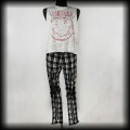 Spodnie Hell Bunny M Punk Goth krata3.jpg