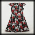 Sukienka Black Roses M czaszki i róże91.jpg