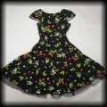 Sukienka Pin Up Hearts &amp; Roses S wisienki z rękawkami8.jpg