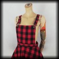 Spódnica Hot Topic M kratka retro ogrodniczka3.jpg