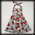 Sukienka Pin Up Punk czaszki i róże S Black Roses popielata NOWA6.jpg